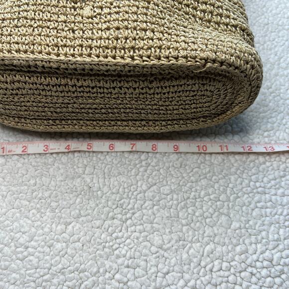 Vintage Brighton Woven Heart Straw Handbag - Picture 5 of 13